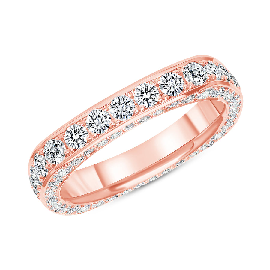 All Over Eternity Band Rose Gold