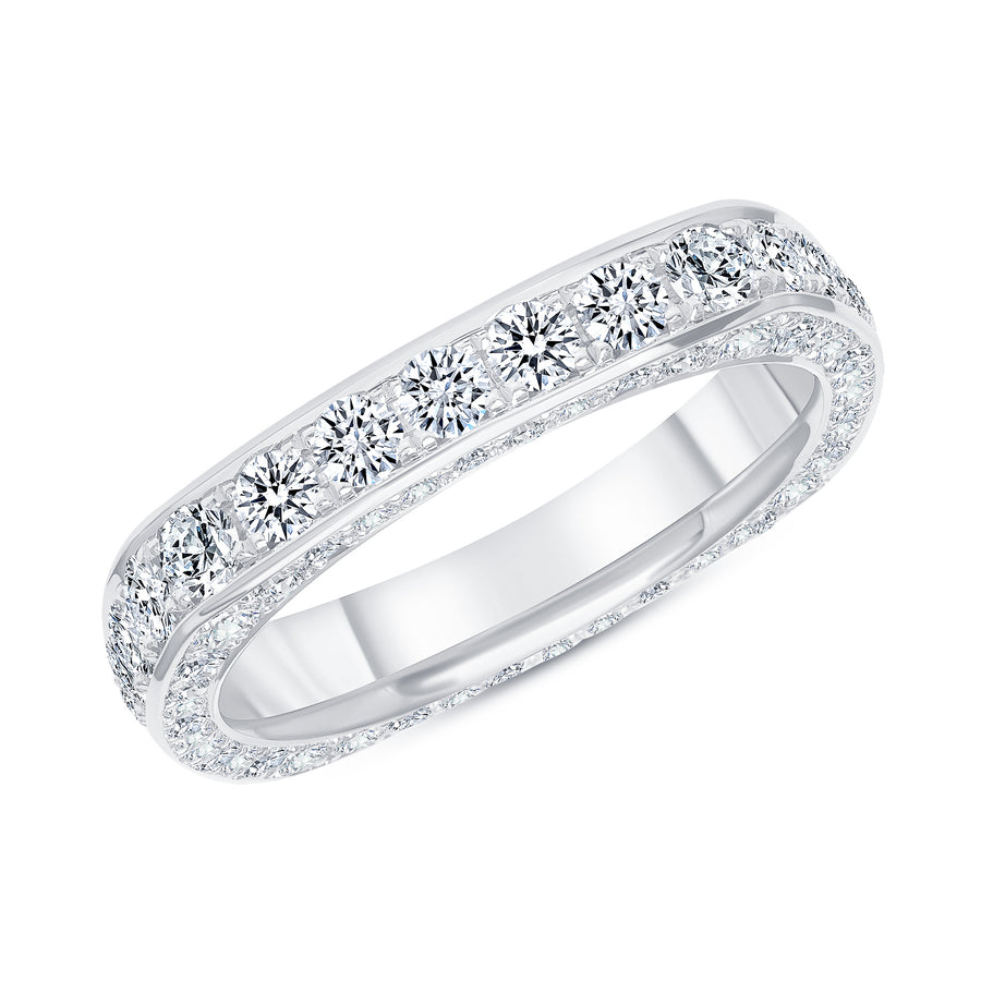 All Over Eternity Band White Gold