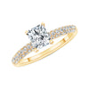 D&P Designs Four Prong Solitaire Engagement Ring Yellow Gold