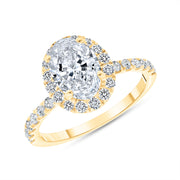 Oval Cut Diamond Engagement Ring Los Angeles - Quality Always Wins | D&P Designs
